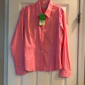 COPY - Classy Lilly button down shirt, coral never worn